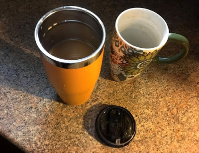 Take along the Eco Vessel Metro-Insulated and Reusable Tumbler - it's bigger than my normal cup - 24oz, and  ideal for traveling on a road trip!